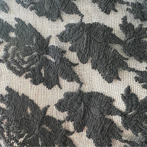 Revolve Line & Dot Off the Shoulder Sheer Ruffled Puff Flutter Sleeve Blouse - Picture 3 of 7